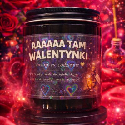 Świeca Aaaaaa tam Walentynki